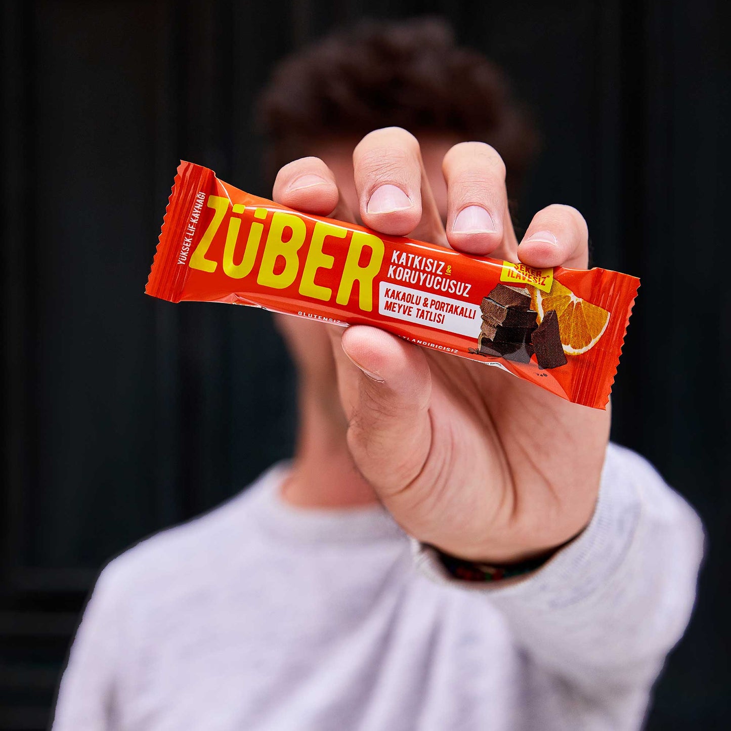 Meyve Bar Kakaolu ve Portakallı 40g X 12 Adet - Züber