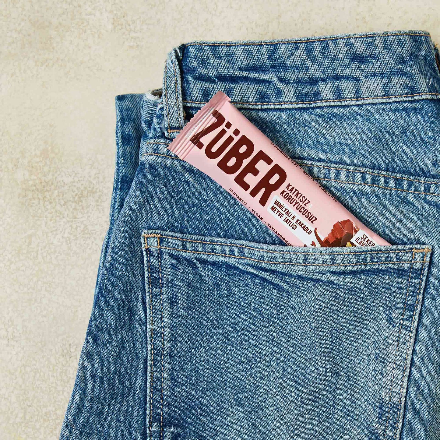 Meyve Bar Vanilyalı ve Kakaolu 40g X 12 Adet - Züber