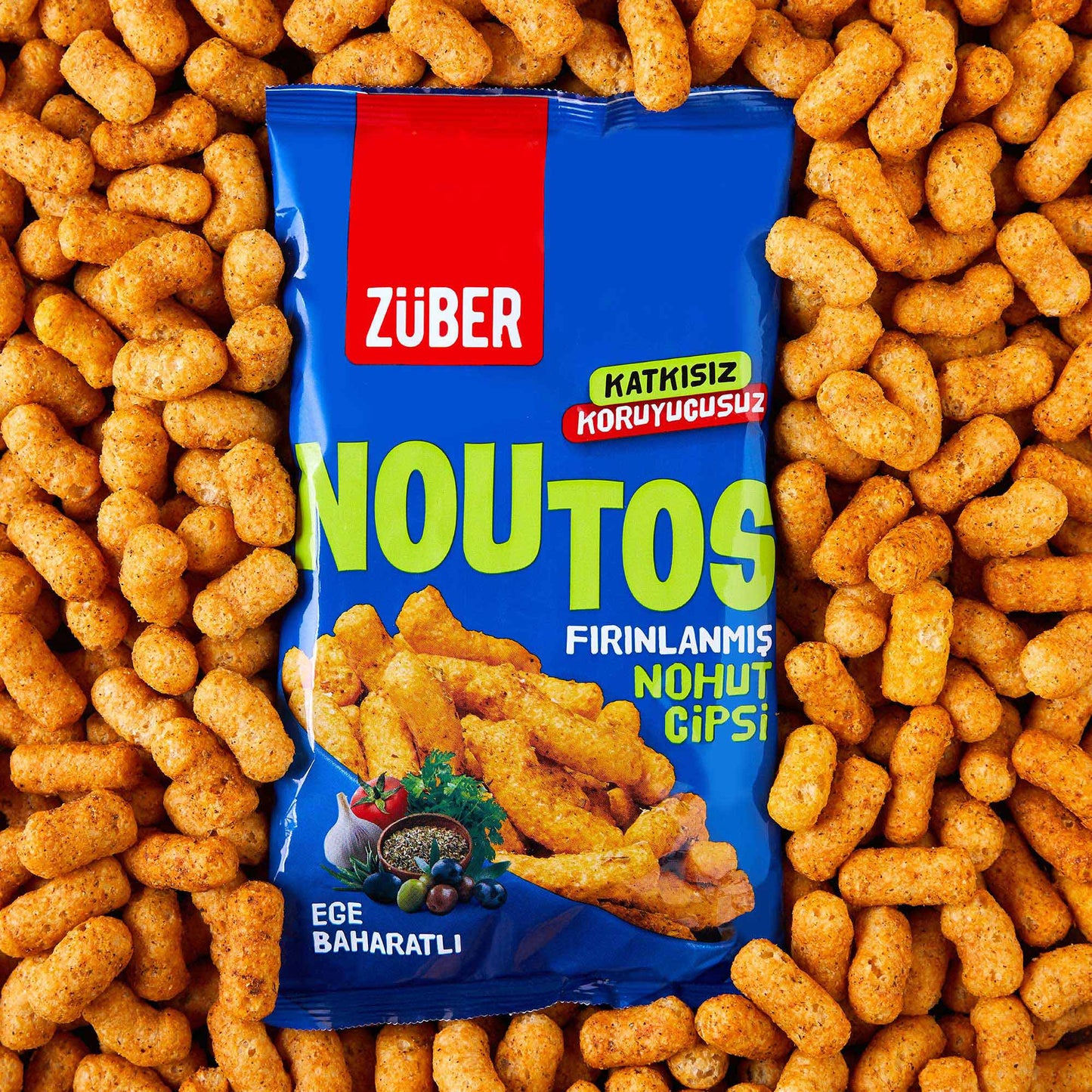 Noutos Nohut Cipsi Ege Baharatlı 55g X 15 Adet - Züber
