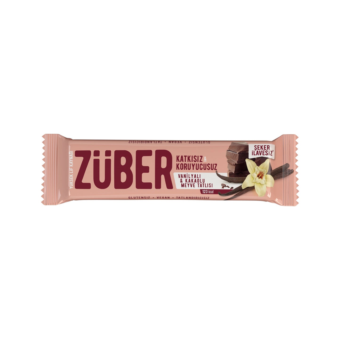 Meyve Bar Vanilyalı ve Kakaolu 40g X 12 Adet - Züber