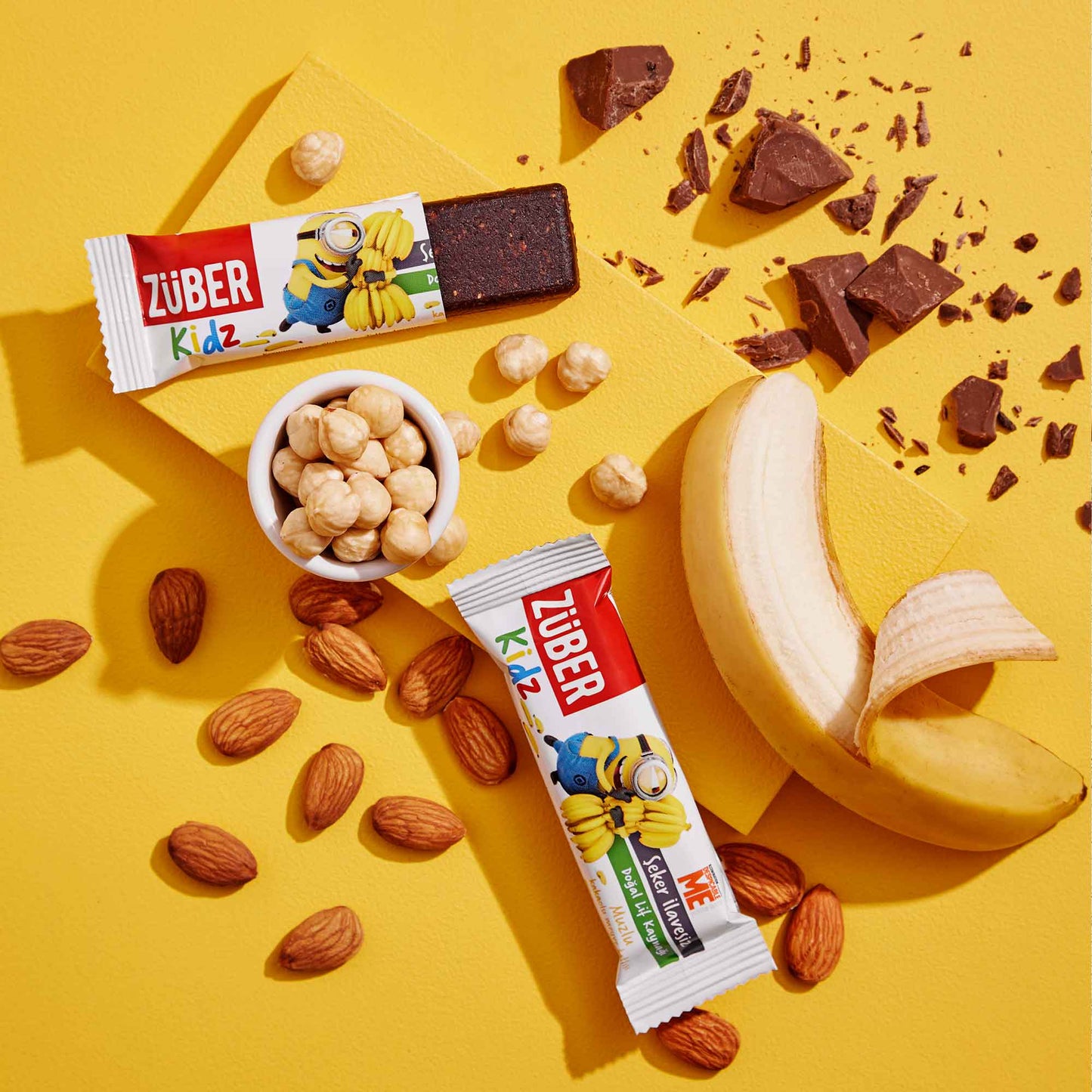 Kidz Meyve Bar Muzlu ve Kakaolu 30g X 16 Adet - Züber