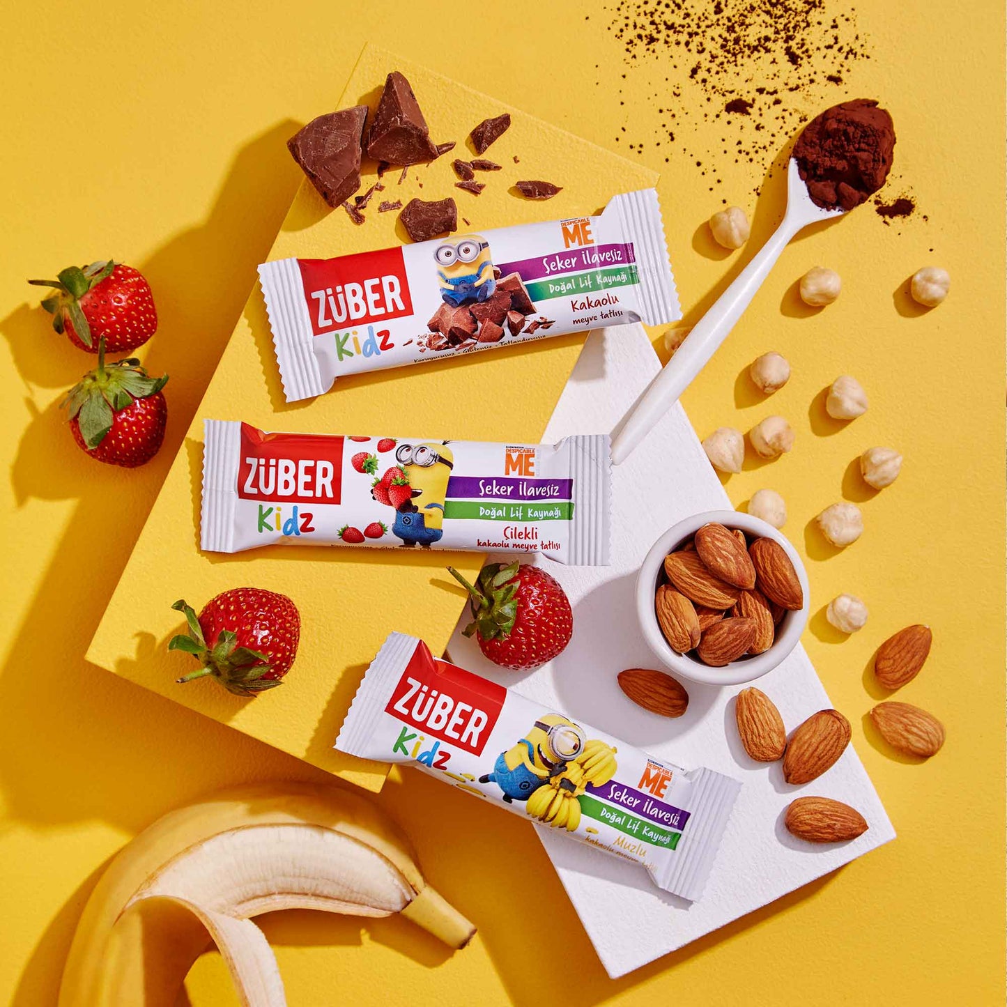 Kidz Meyve Bar Çilekli ve Kakaolu 30g X 16 Adet - Züber