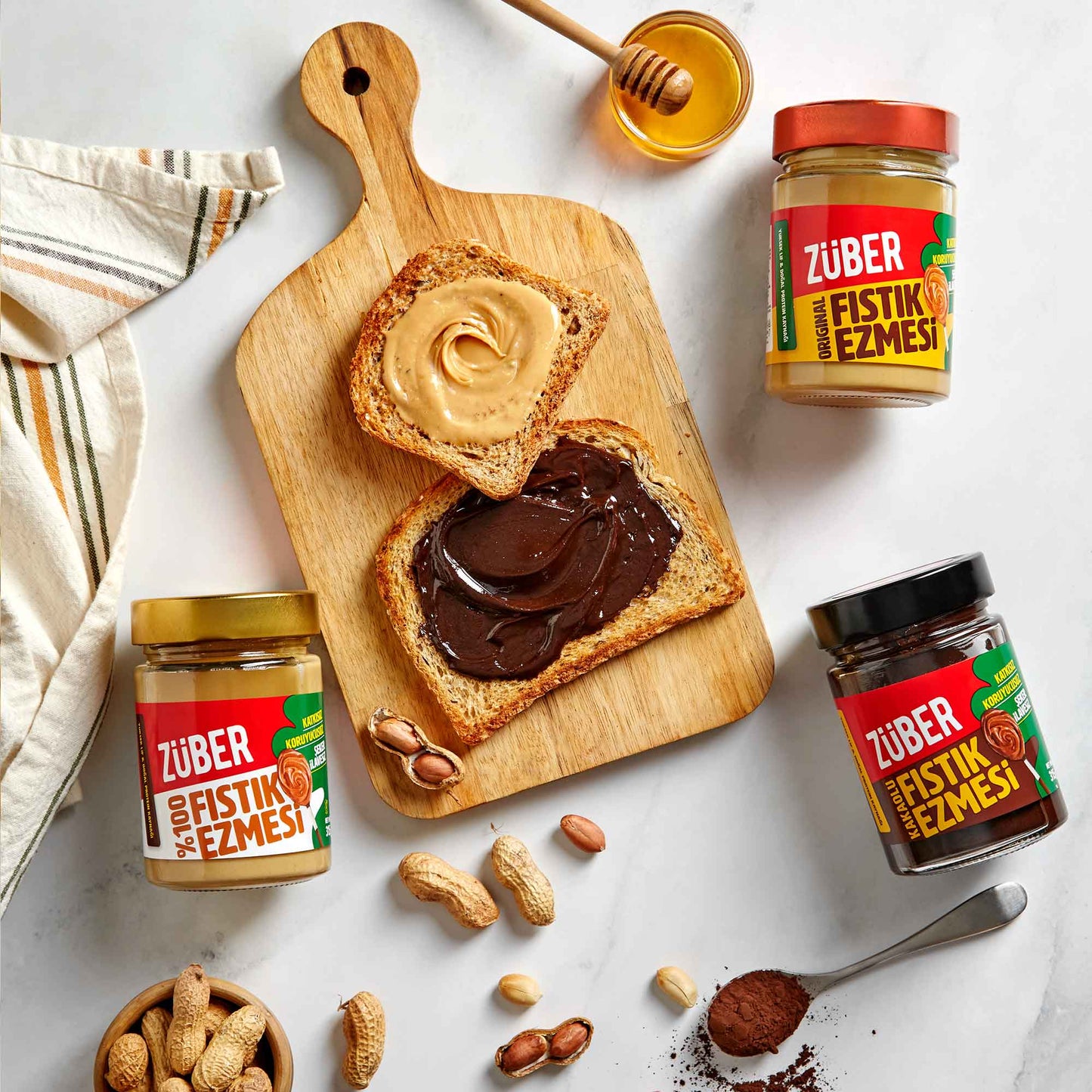 Fıstık Ezmesi Deneme Paketi 315g X 3 Adet - Züber