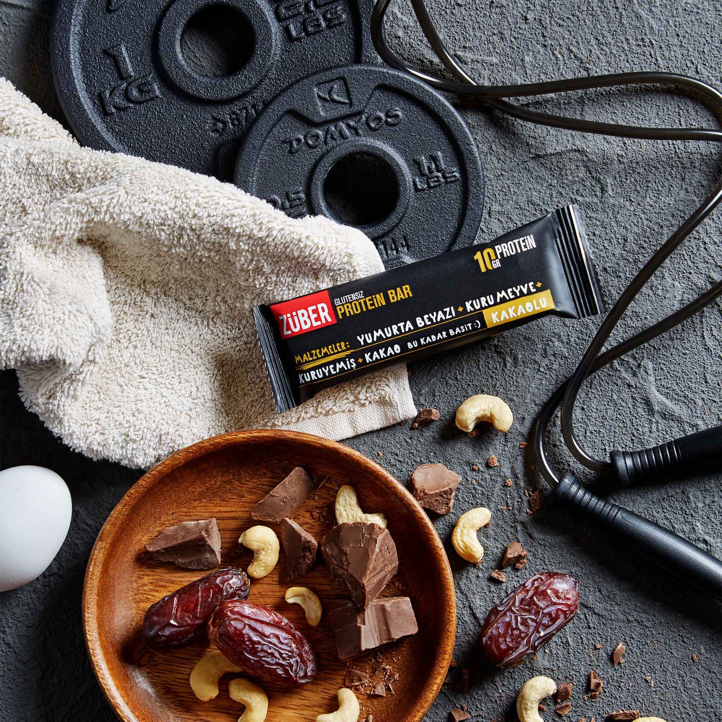 Protein Bar Kakaolu 35g X 12 Adet - Züber