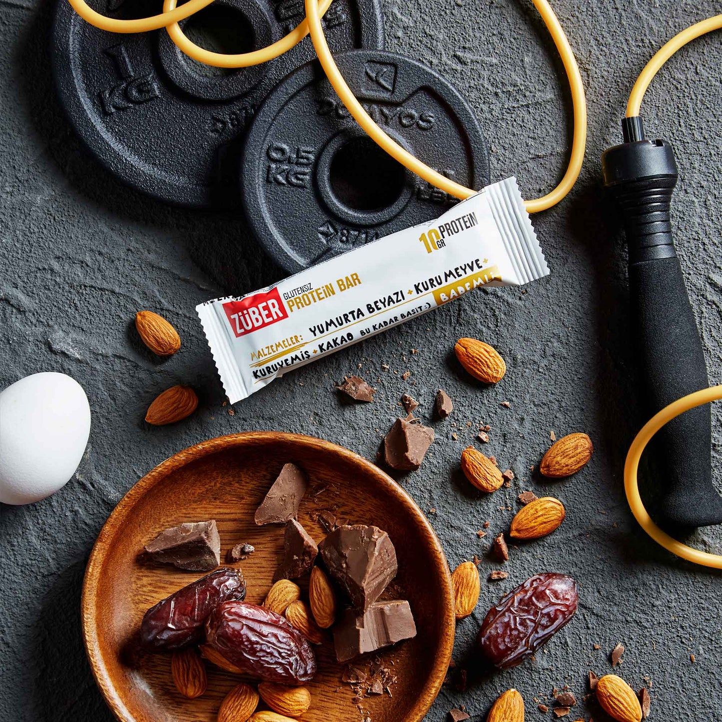 Protein Bar Bademli 35g X 12 Adet - Züber