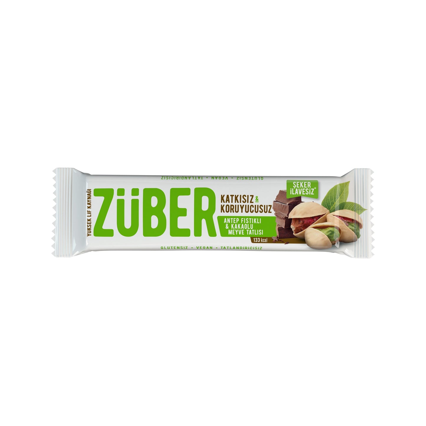 Meyve Bar Antep Fıstıklı ve Kakaolu 40g X 12 Adet - Züber