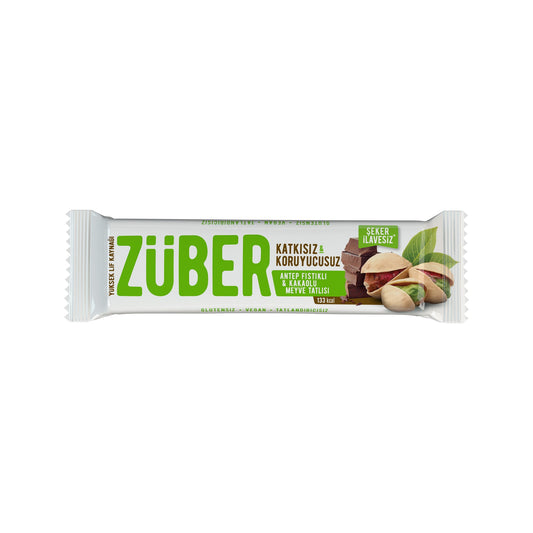 Meyve Bar Antep Fıstıklı ve Kakaolu 40g X 12 Adet - Züber