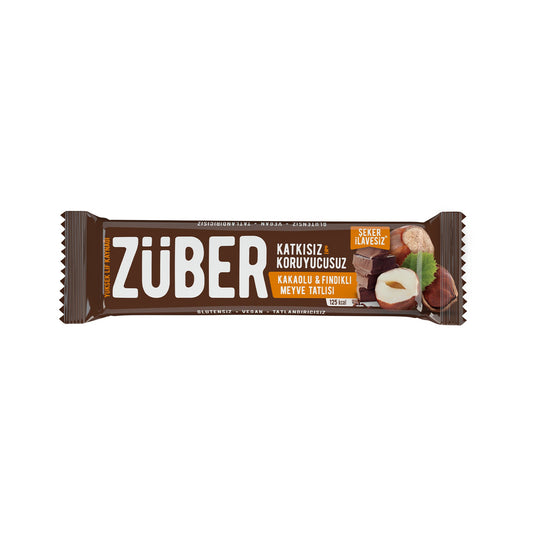 Meyve Bar Fındık ve Kakaolu 40g X 12 Adet - Züber