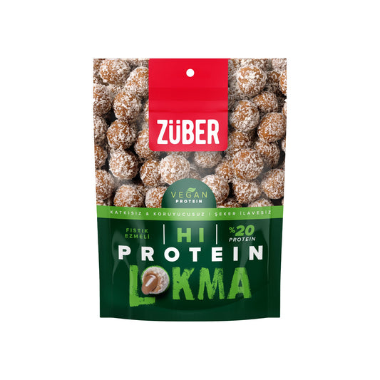 Yüksek Proteinli Vegan Lokma Fıstık Ezmeli 84g X 6 Adet - Züber