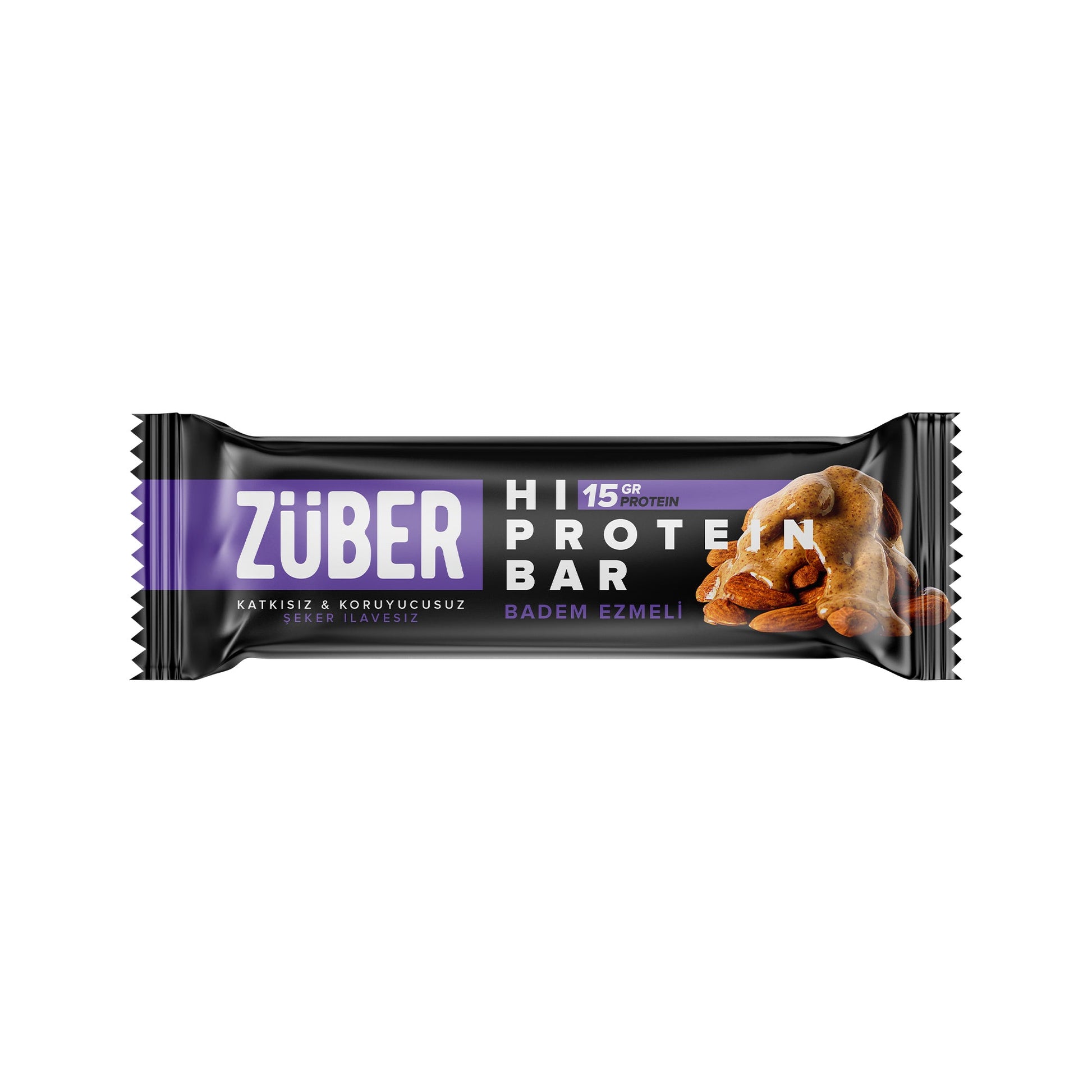 Yüksek Protein Bar Badem Ezmeli 45g X 12 Adet - Züber