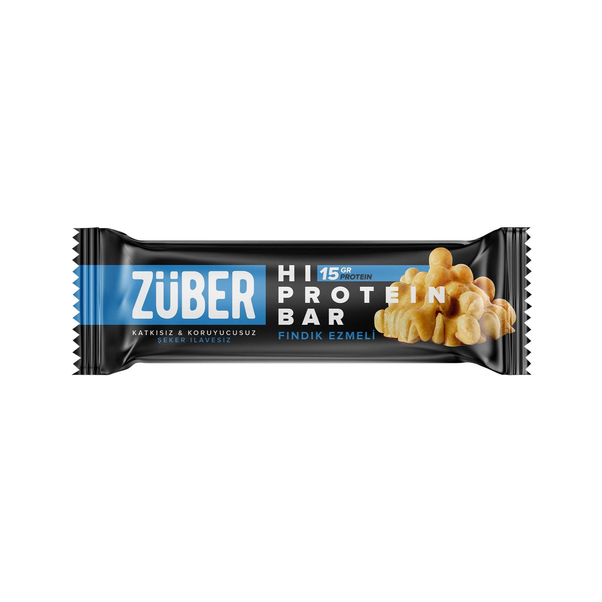 Yüksek Protein Bar Fındık Ezmeli 45g X 12 Adet - Züber