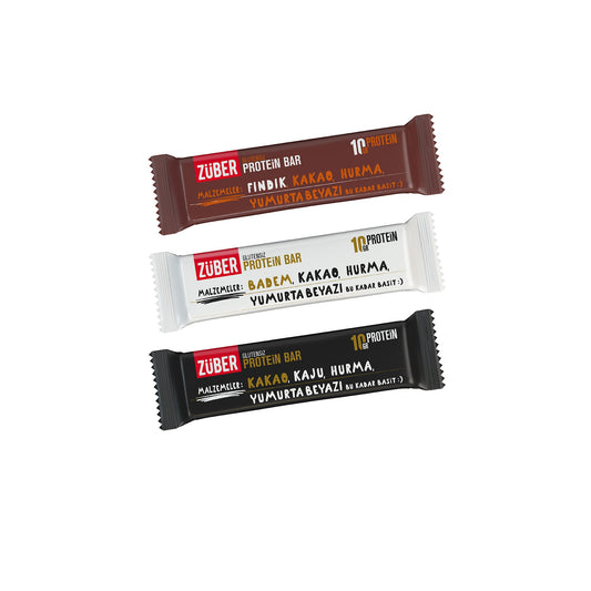 Protein Bar Deneme Paketi 35g X 12 Adet - Züber
