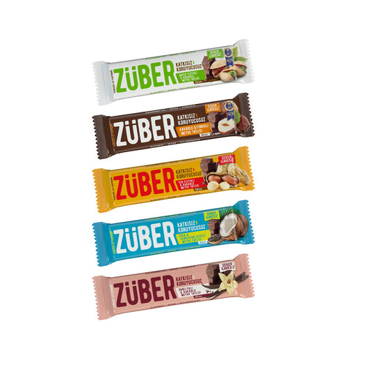 Meyve Bar Deneme Paketi 40g X 12 Adet - Züber