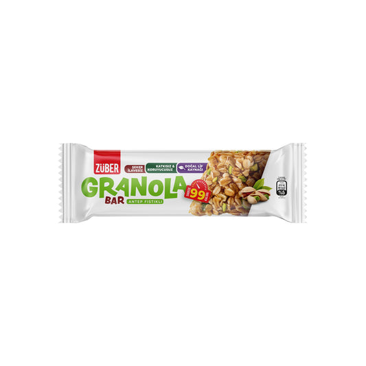 Granola Bar Antep Fıstıklı 25g X 15 Adet - Züber
