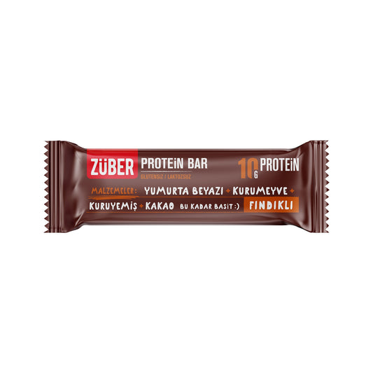 Protein Bar Fındıklı 35g x 12 Adet - Züber