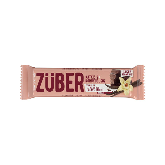 Meyve Bar Vanilyalı ve Kakaolu 40g X 12 Adet - Züber