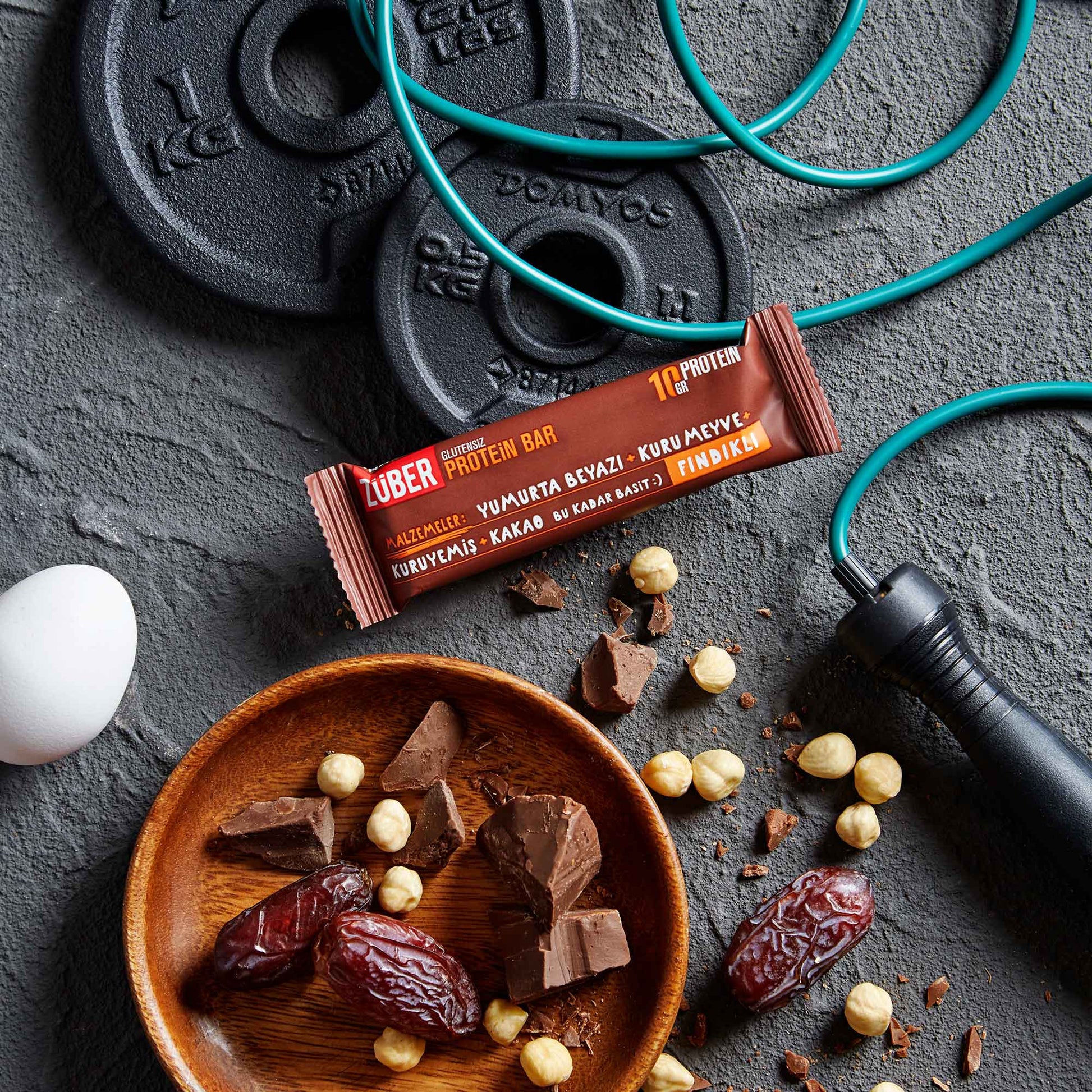 Protein Bar Fındıklı 35g x 12 Adet - Züber
